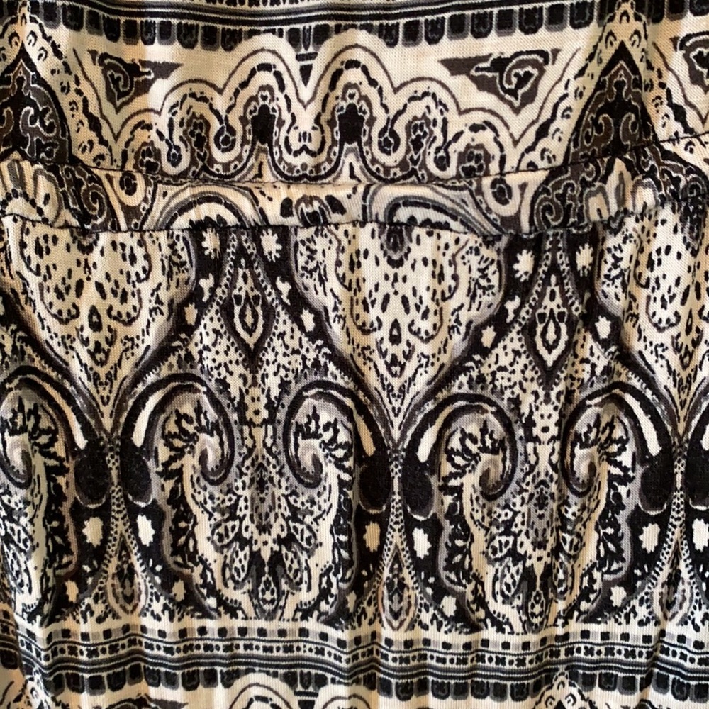 Women’s L long dress Aztec design black/white - Picture 6 of 10